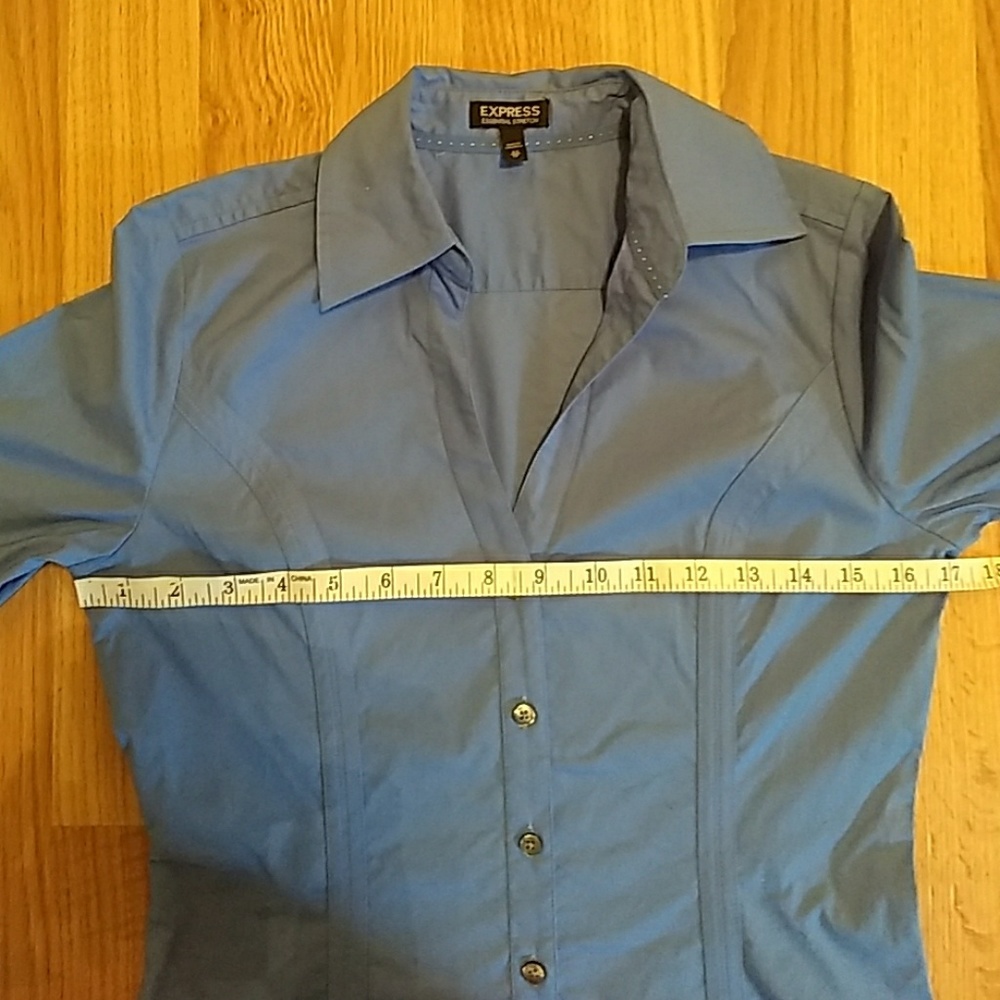 Express Essential Stretch Button Down - image 3